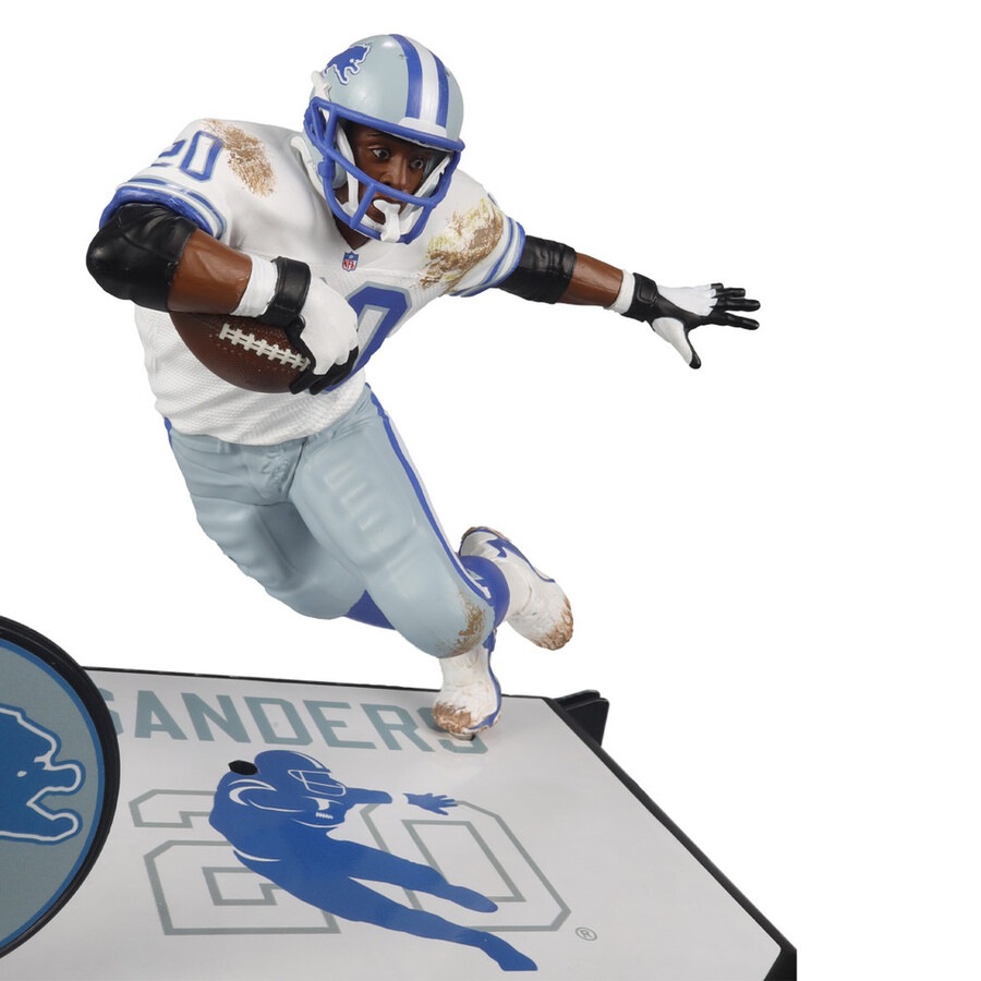 barry sanders detroit lions pacchetto con etichette dorate 3 personaggi nfl da 7 pollici