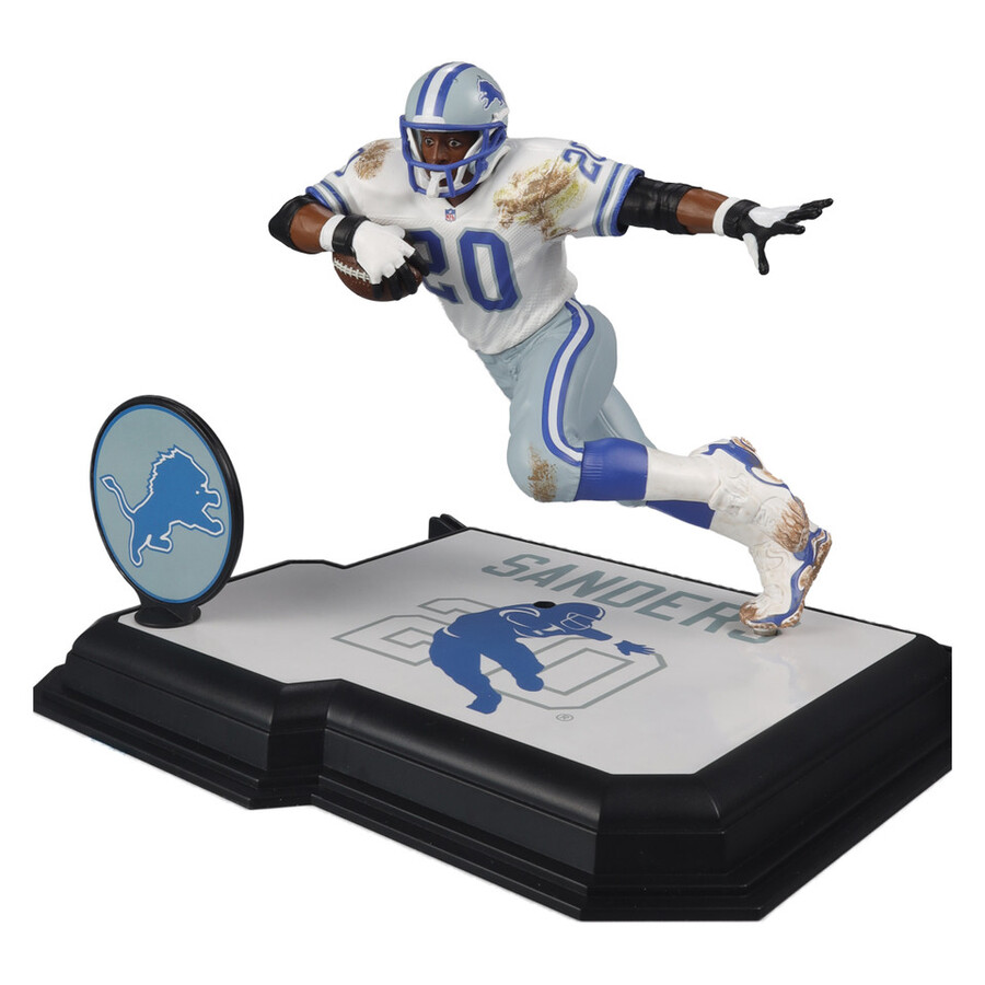 barry sanders detroit lions pacchetto con etichette dorate 3 personaggi nfl da 7 pollici