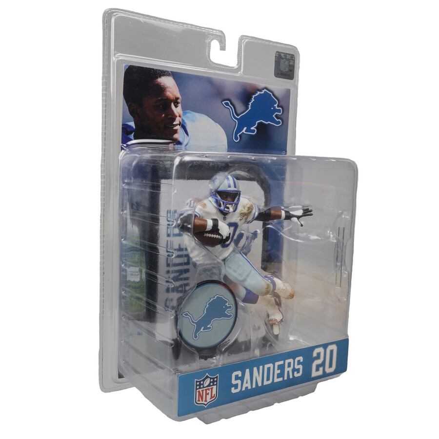 barry sanders detroit lions pacchetto con etichette dorate 3 personaggi nfl da 7 pollici