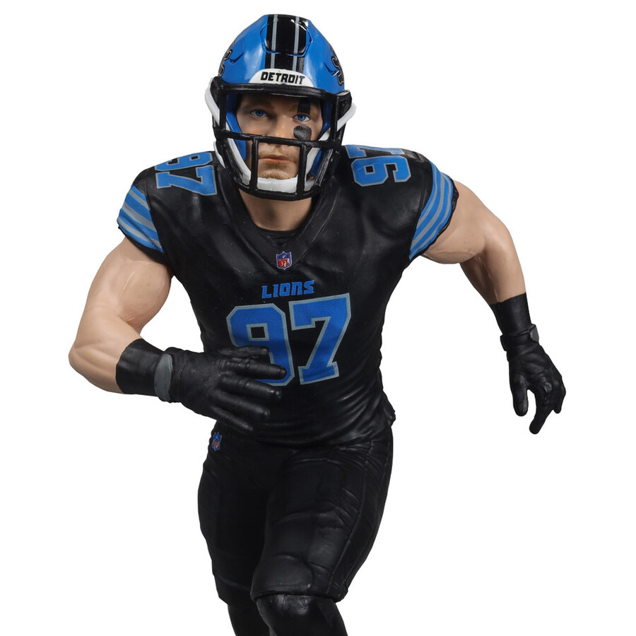 aidan hutchinson con maglia alternativa detroit lions gold label nfl 7 figure mcfarlanes sportspicks