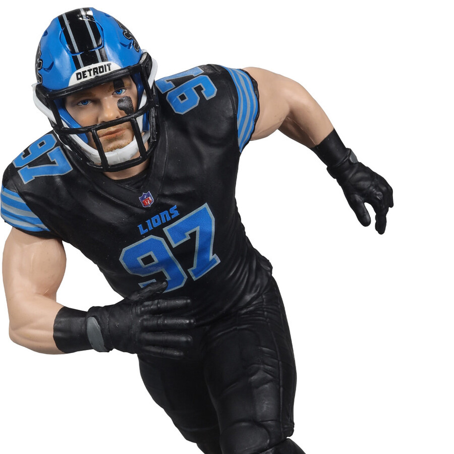 aidan hutchinson con maglia alternativa detroit lions gold label nfl 7 figure mcfarlanes sportspicks