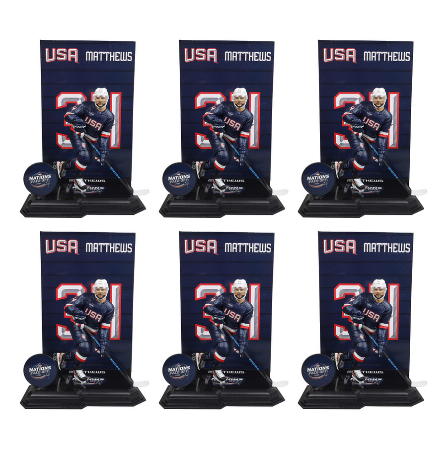 auston matthews team usa 4 nazioni nhl custodia sigillata in fabbrica