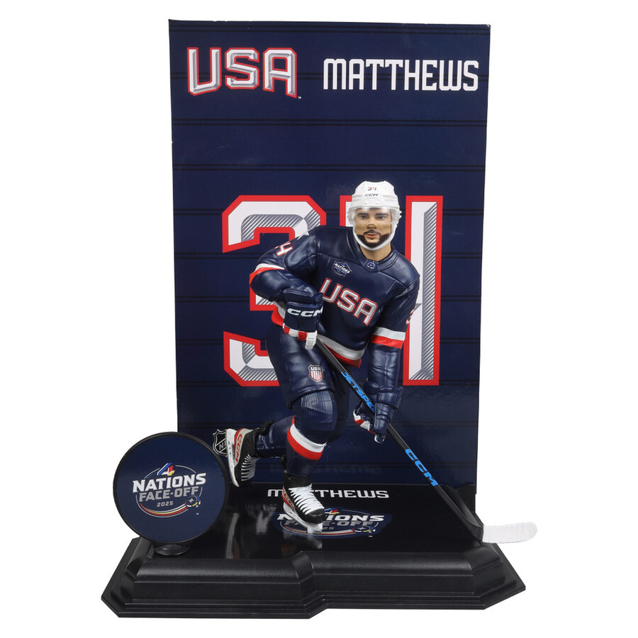 auston matthews team usa 4 nazioni nhl custodia sigillata in fabbrica