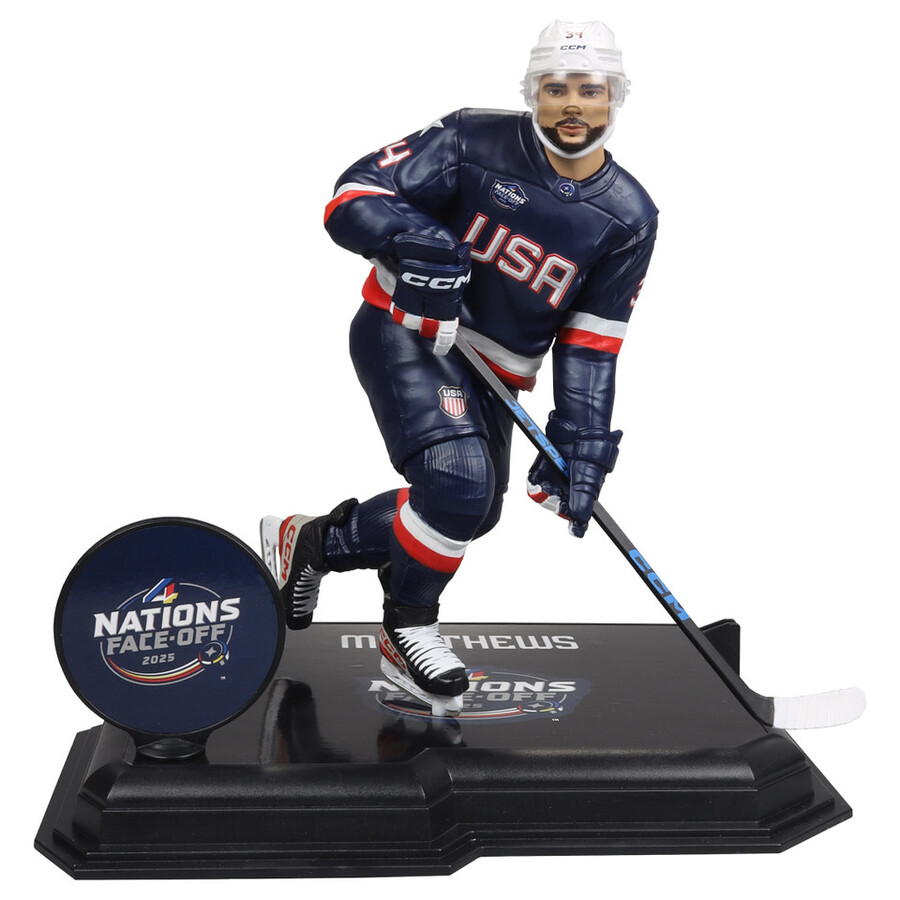 auston matthews team usa 4 nazioni nhl custodia sigillata in fabbrica
