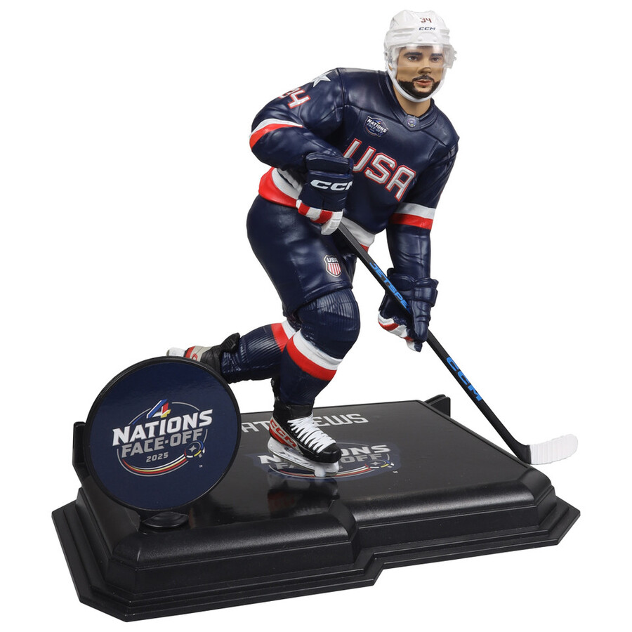 auston matthews team usa 4 nazioni nhl custodia sigillata in fabbrica