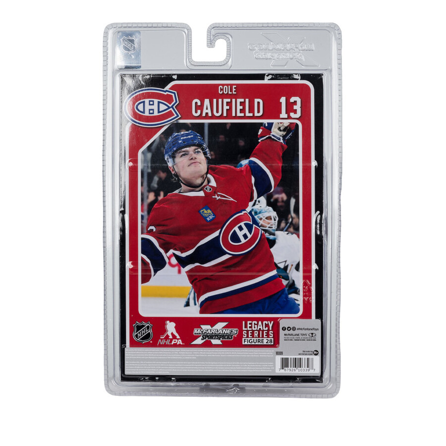 cole caufield montreal canadiens nuova posa nhl custodia sigillata in fabbrica