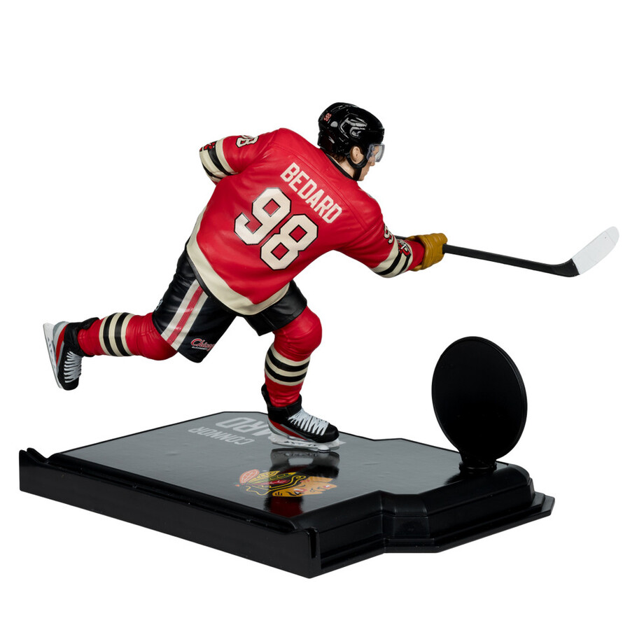 connor bedard chicago blackhawks con la maglia invernale classica della nhl confezione sigillata in fabbrica