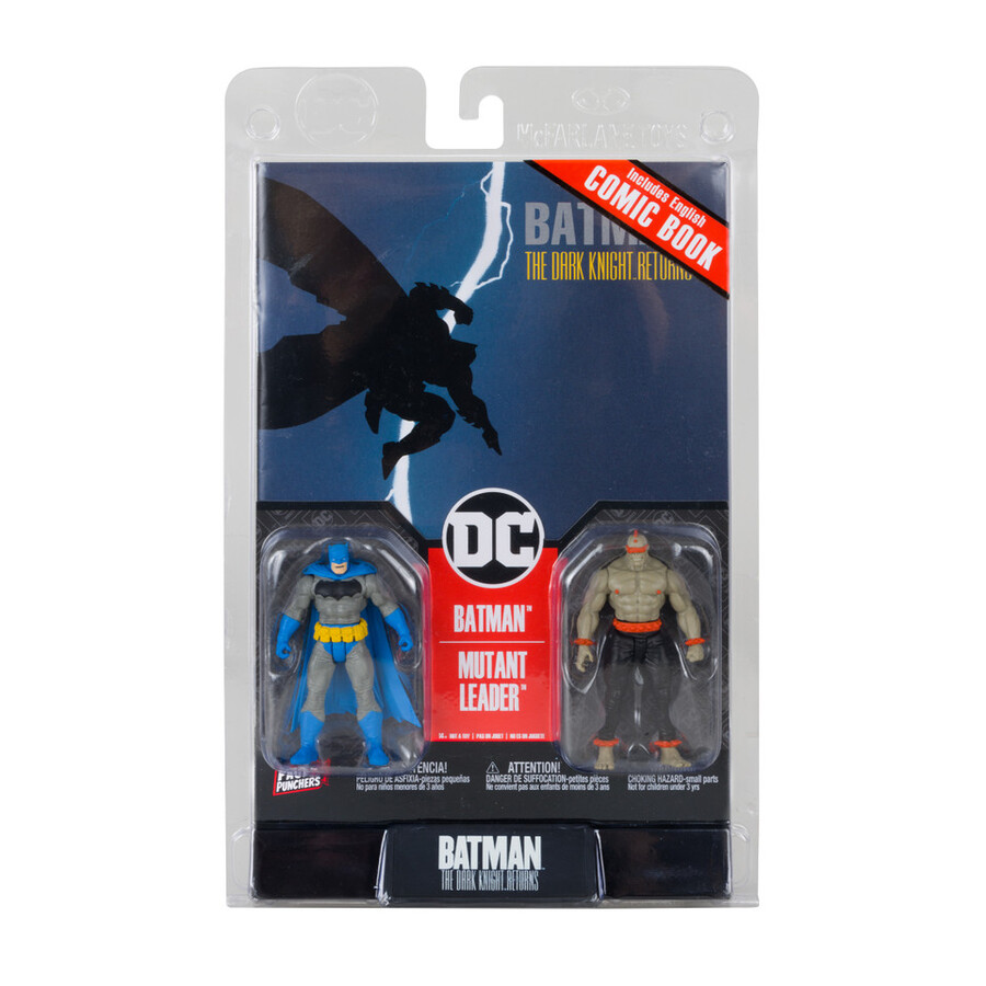 batman e mutant leader con fumetto perforatori 3 confezione da 2