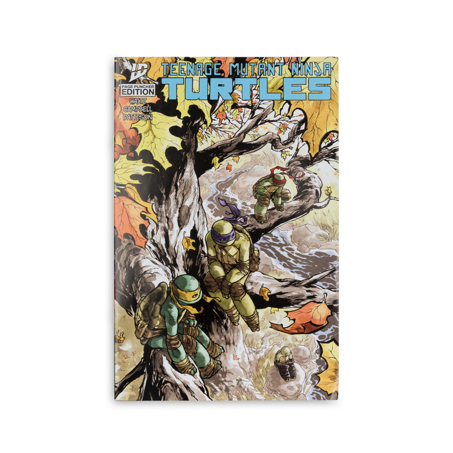 donatello page punchers teenage mutant ninja turtles figura da 5 con fumetto