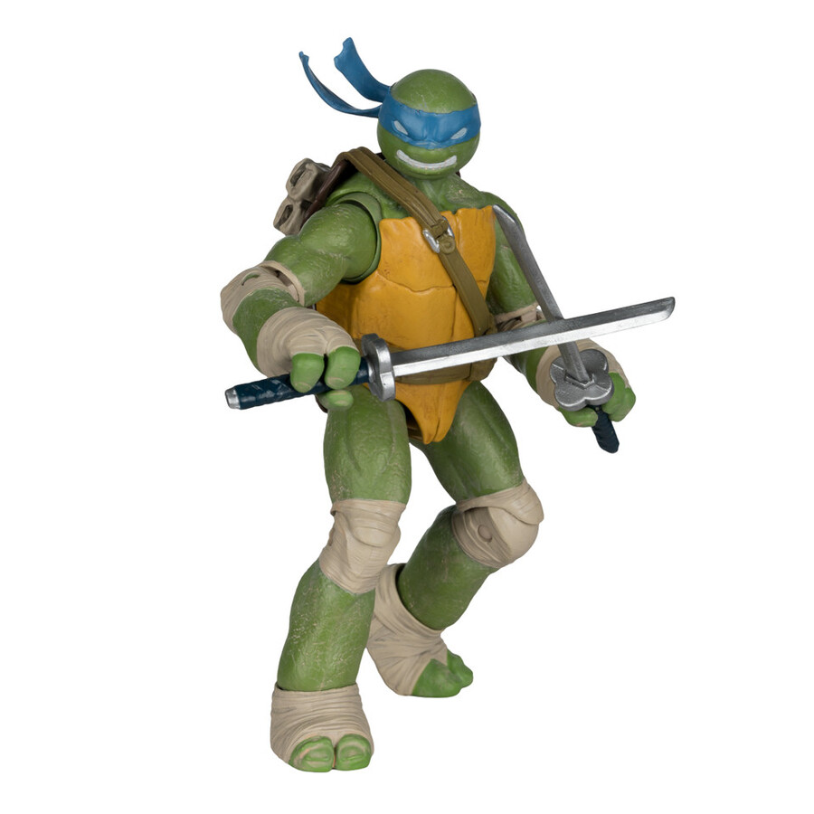 leonardo page punchers teenage mutant ninja turtles figura da 5 con fumetto