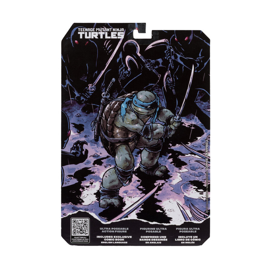 leonardo page punchers teenage mutant ninja turtles figura da 5 con fumetto