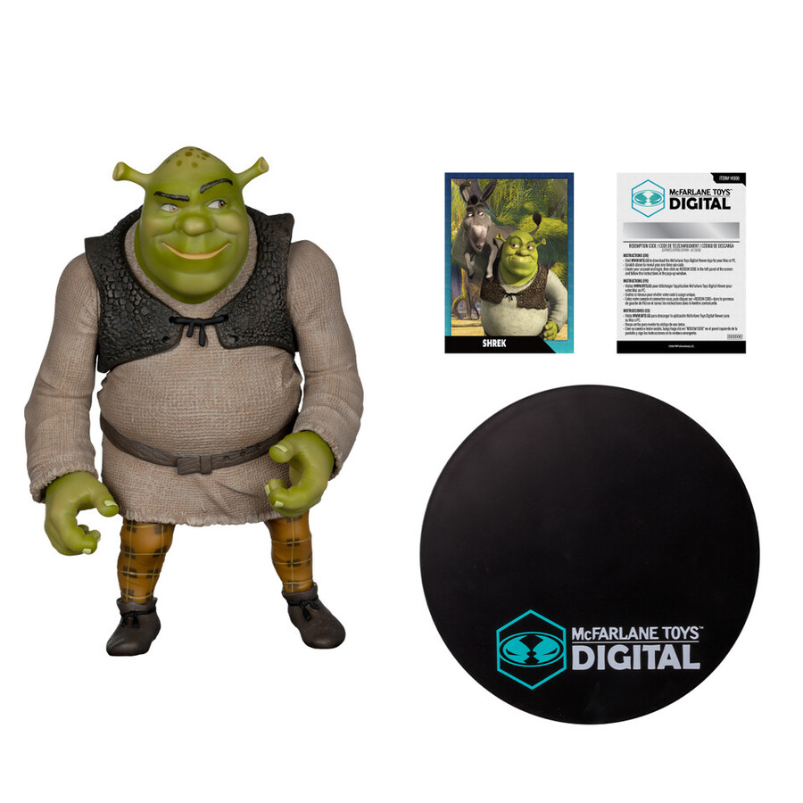 shrek movie maniacs shrek figura in posa da 12 con etichetta gold esclusiva mcfarlane toys store da collezione digitale