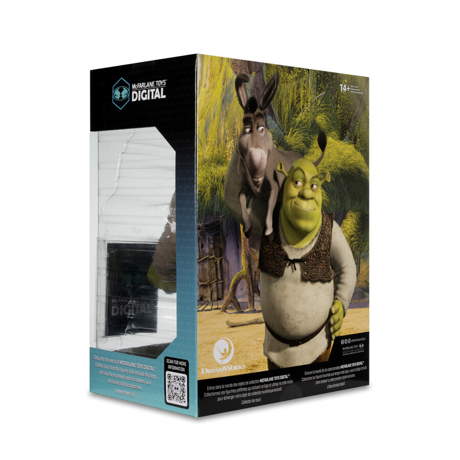 shrek movie maniacs shrek figura in posa da 12 con etichetta gold esclusiva mcfarlane toys store da collezione digitale
