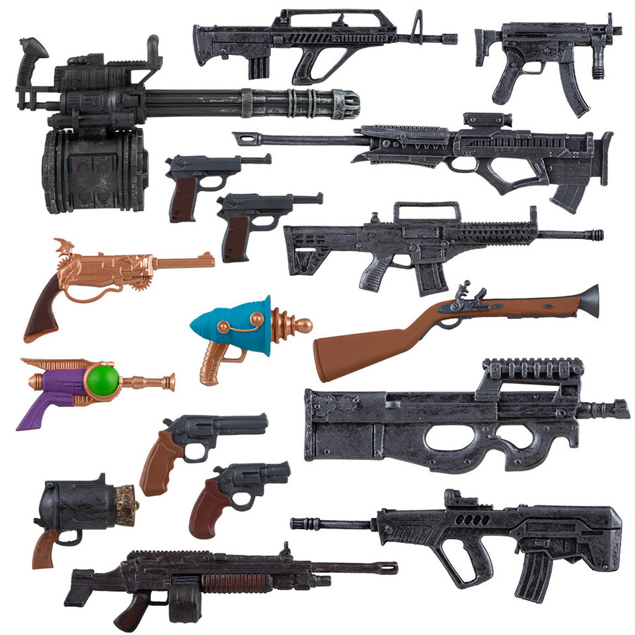 pacchetto accessori n. 2 17 pezzi esclusiva mcfarlane toys store