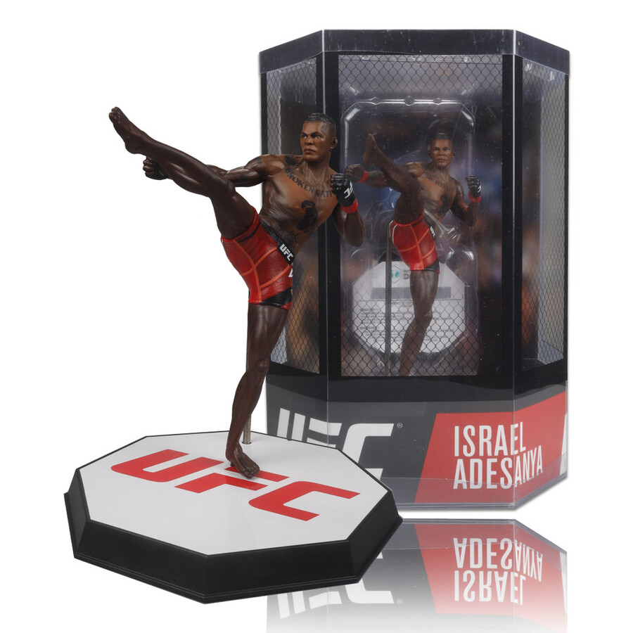 israel adesanya ufc 7 figure mcfarlanes sportspicks con oggetto da collezione digitale