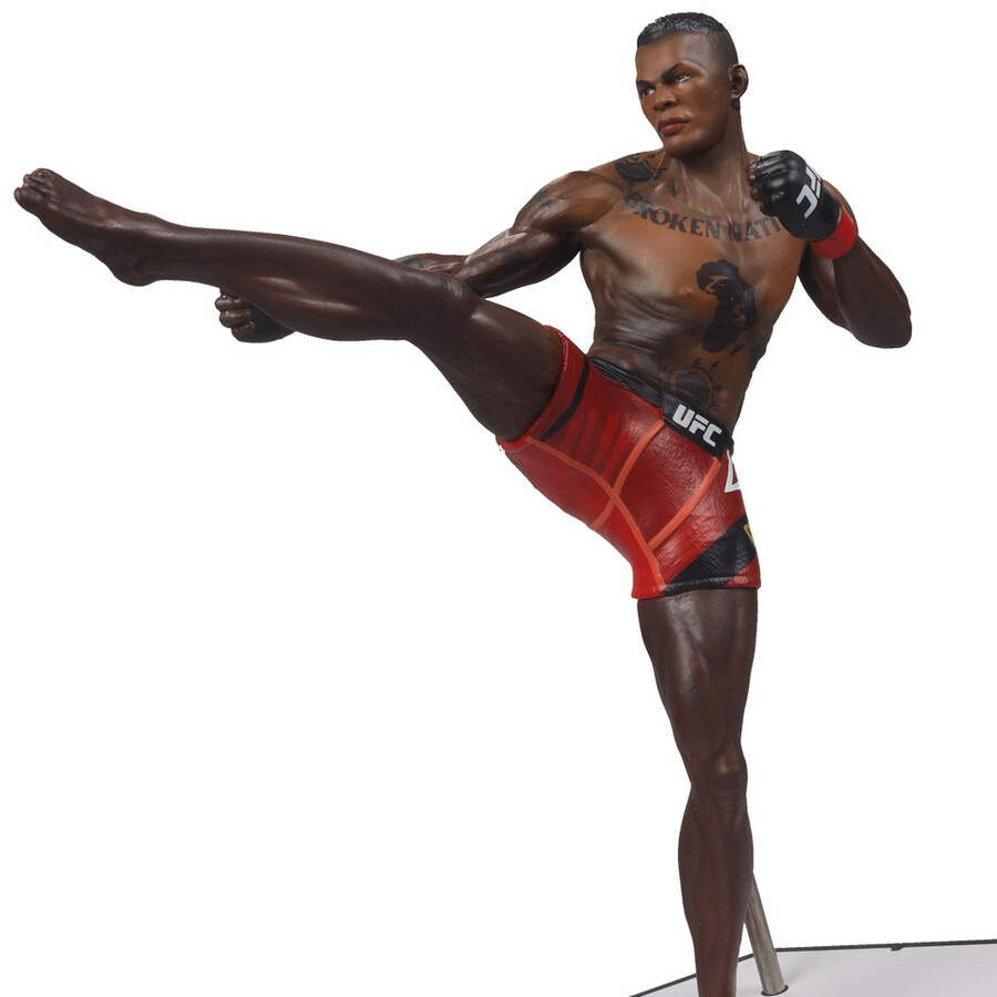 israel adesanya ufc 7 figure mcfarlanes sportspicks con oggetto da collezione digitale