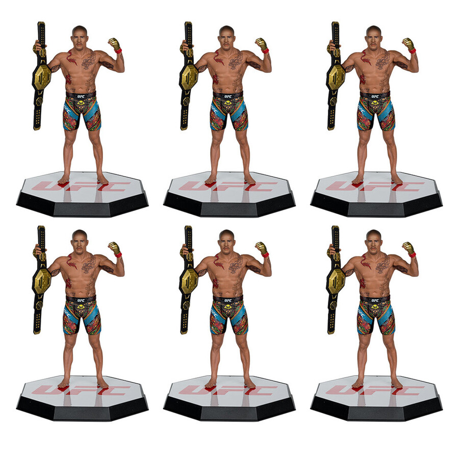 alex pereira ufc 7 gold label factory sealed case 6 con oggetti da collezione digitali esclusivi