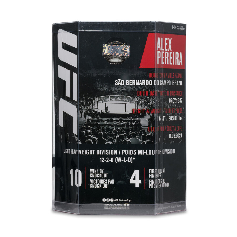 alex pereira ufc 7 gold label factory sealed case 6 con oggetti da collezione digitali esclusivi
