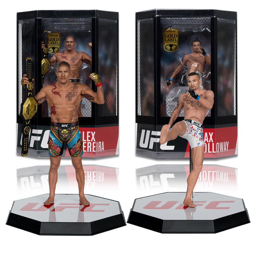 alex pereiramax holloway ufc gold label bundle 2 7 figure mcfarlanes sportspicks con esclusiva da collezione digitale