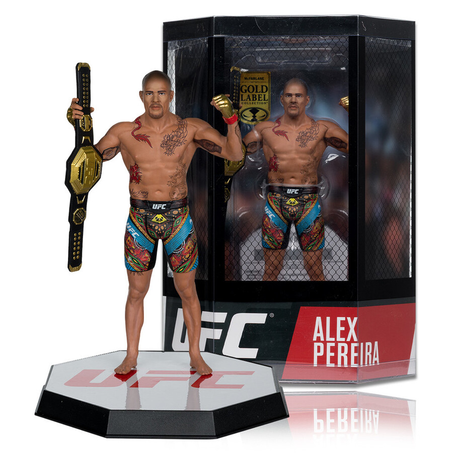 alex pereiramax holloway ufc gold label bundle 2 7 figure mcfarlanes sportspicks con esclusiva da collezione digitale