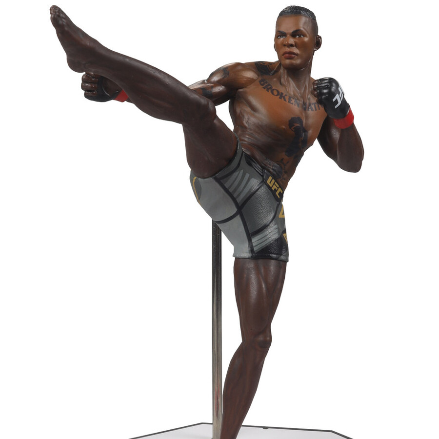 pacchetto israel adesanya ufc 2 regular e platinum chase 7 figures mcfarlanes sportspicks