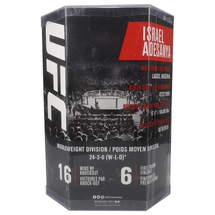 pacchetto israel adesanya ufc 2 regular e platinum chase 7 figures mcfarlanes sportspicks