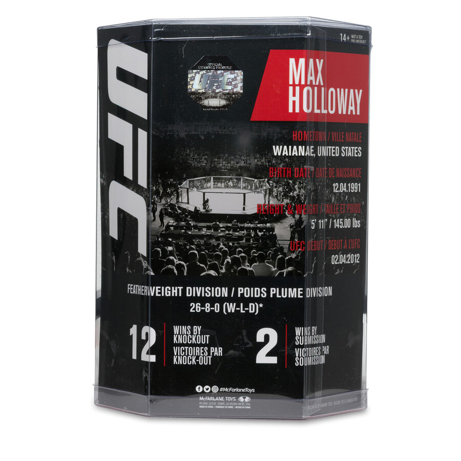 max holloway ufc 7 gold label factory sealed case 6 con oggetti da collezione digitali esclusivi