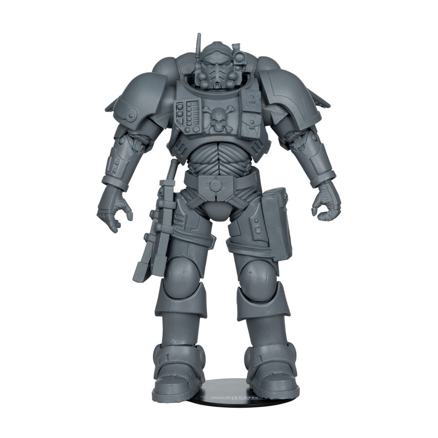tenente degli ultramarines in armatura phobos prova dartista warhammer 40000 figura da 7 pollici