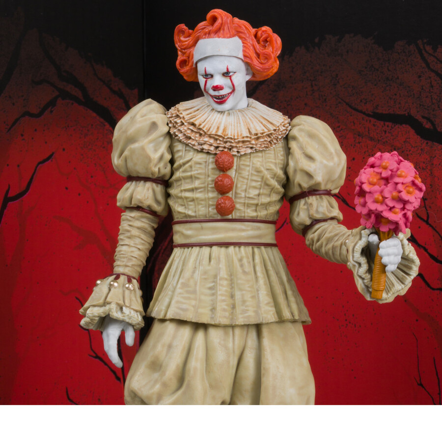pennywise flashback benvenuti a derry figura in posa da 6 con etichetta dorata