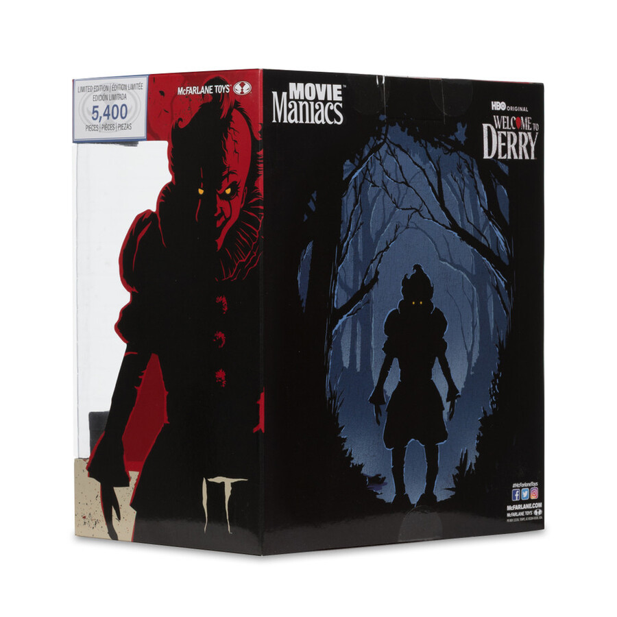 pennywise flashback benvenuti a derry figura in posa da 6 con etichetta dorata