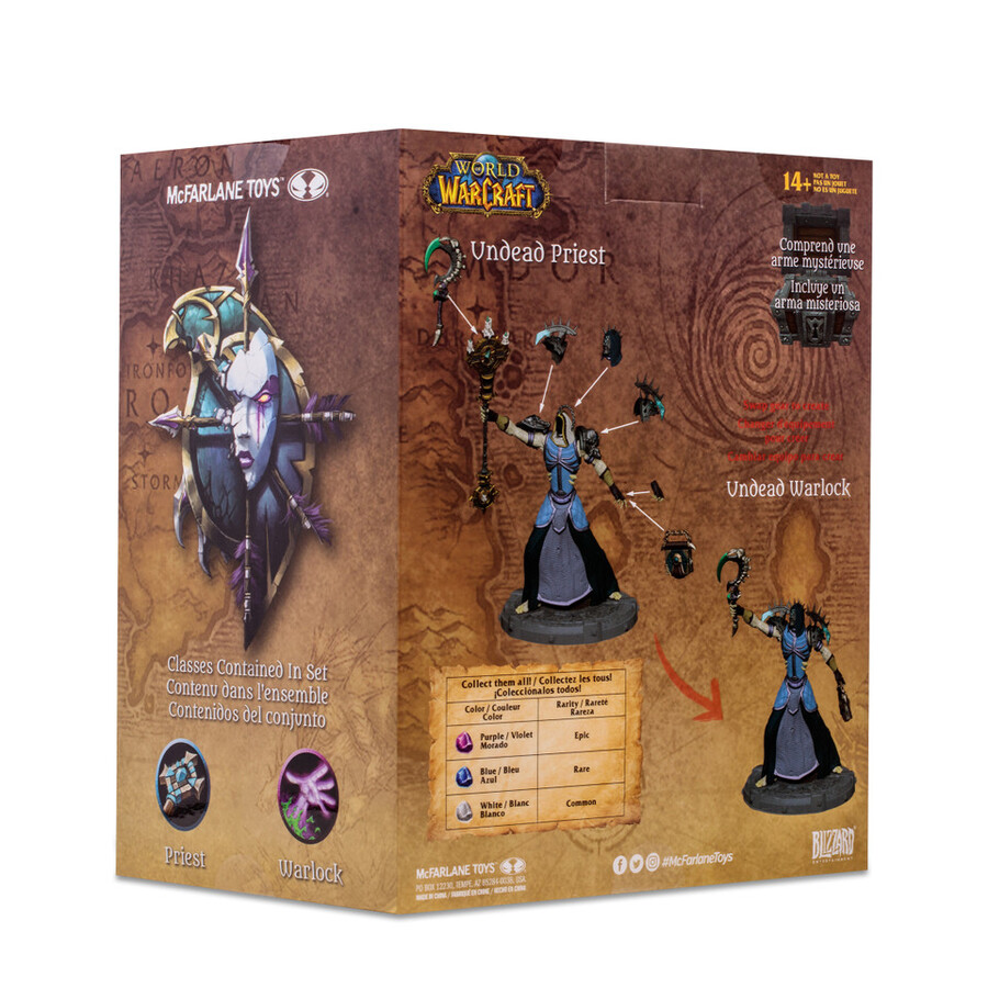 sacerdotestregone non morto epico world of warcraft figura in posa in scala 112